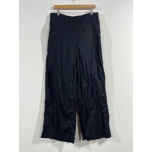 Banana Republic Euro Summer Fisherman Wide Leg Pants Linen Blend Womens Large